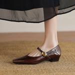 Handcrafted Luxury Leather Women's Shoes: Elegance Redefined(Etx0863TX656)