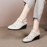 Handcrafted Luxury Leather Women’s Shoes for Elegance(Exinyimeik760)