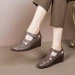 Handcrafted Luxury Leather Women’s Shoes for Elegance(Exinyimeik760)
