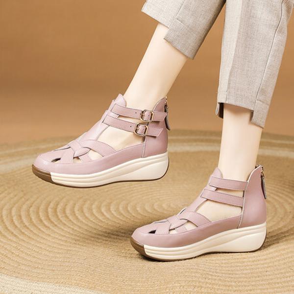 Exquisite Handcrafted Genuine Leather Women's Shoes for Luxurious Elegance(Exinyimeik775)