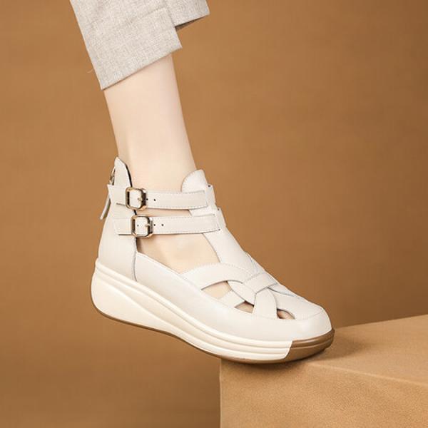 Exquisite Handcrafted Genuine Leather Women's Shoes for Luxurious Elegance(Exinyimeik775)