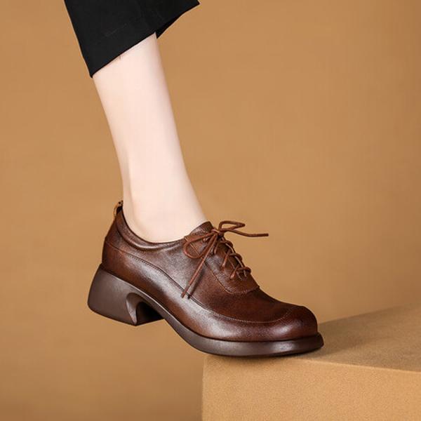 Handcrafted Luxury Leather Women's Shoes - Exquisite Elegance(Exinyimeik792)