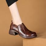 Handcrafted Luxury Leather Women's Shoes: Elegance Meets Artisan Craftsmanship(Exinyimeik793)