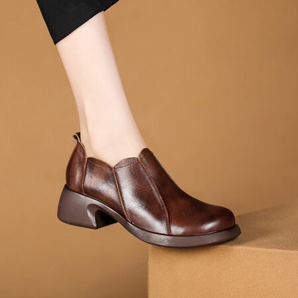 Handcrafted Luxury Leather Women's Shoes: Elegance Meets Artisan Craftsmanship(Exinyimeik793)