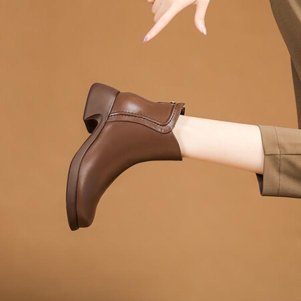 Handcrafted Leather Women's Shoes: Luxurious Elegance with Exquisite Craftsmanship(Exinyimeik810)