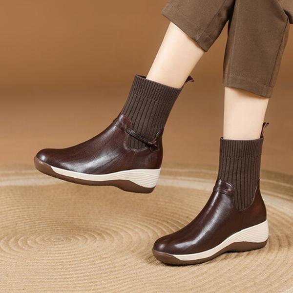 Elegant Handcrafted Genuine Leather Women's Shoes of Luxury(Exinyimeik826)