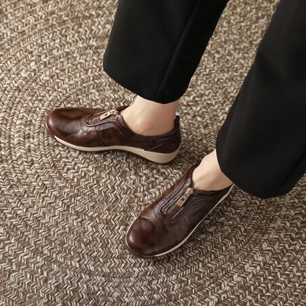 Exquisite Handmade Genuine Leather Women's Shoes - Luxury Craftsmanship Awaits(Exinyimeik829)