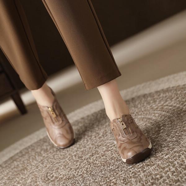 Exquisite Handmade Genuine Leather Women's Shoes - Luxury Craftsmanship Awaits(Exinyimeik829)