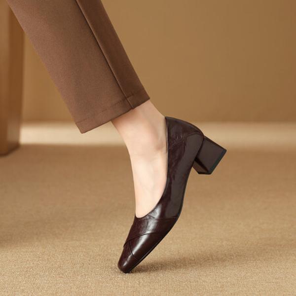 Handcrafted Luxury Leather Women's Shoes, Exquisite Quality(Exinyimeik841)