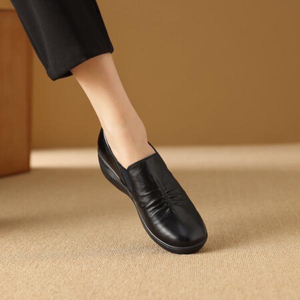 Handcrafted Luxury Genuine Leather Women's Shoes - Elegant Craftsmanship(Exinyimeik851)