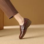 Handcrafted Leather Women's Shoes: Elegant Luxury(Exinyimeik854)