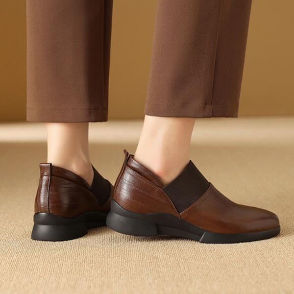 Handcrafted Genuine Leather Women's Shoes - Luxe Elegance(Exinyimeik863)