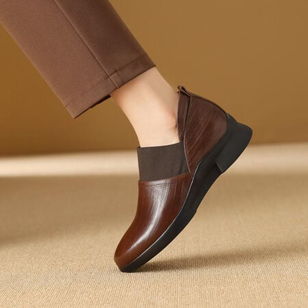 Handcrafted Genuine Leather Women's Shoes - Luxe Elegance(Exinyimeik863)