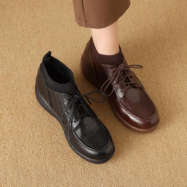 Exquisite Handcrafted Leather Women's Shoes - Luxury in Every Stitch(Exinyimeik865)