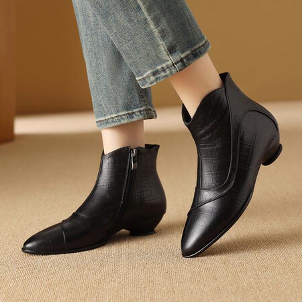 Luxurious Handmade Leather Women's Shoes: Crafted Elegance.(Exinyimeik875)