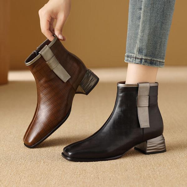 Handcrafted Genuine Leather Women's Shoes: Elegant Luxury with Superior Craftsmanship(Exinyimeik873)