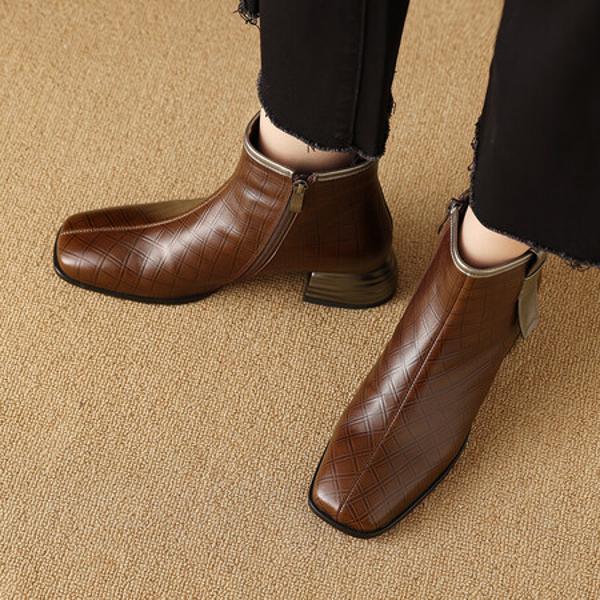 Handcrafted Genuine Leather Women's Shoes: Elegant Luxury with Superior Craftsmanship(Exinyimeik873)