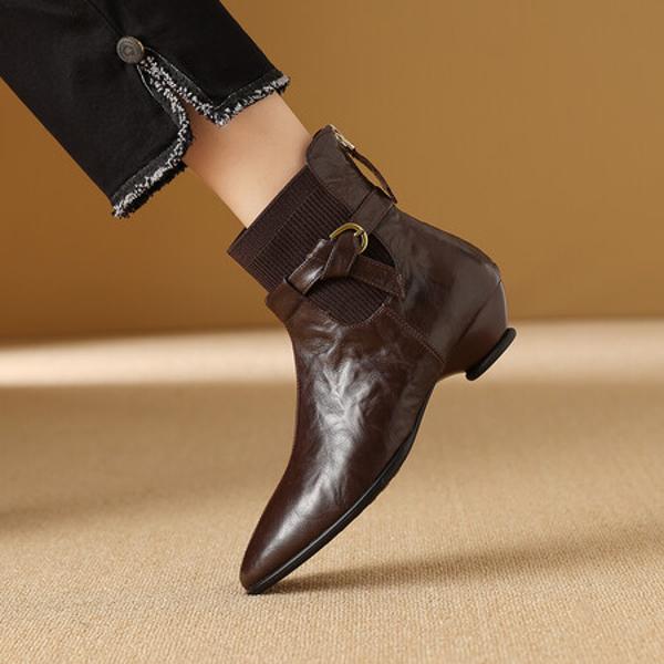 Luxury Handcrafted Genuine Leather Women's Shoes: Elegance Redefined(Exinyimeik878)