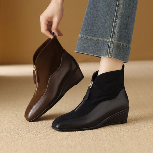 Elegantly Crafted Genuine Leather Women's Shoes: Luxury Meets Artisan Quality(Exinyimeik881-1)