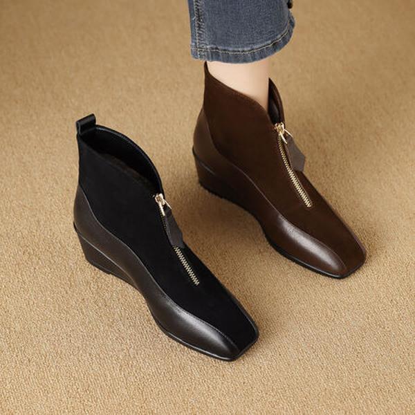 Elegantly Crafted Genuine Leather Women's Shoes: Luxury Meets Artisan Quality(Exinyimeik881-1)