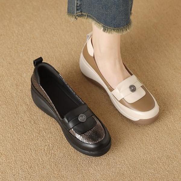 Exquisite Handcrafted Leather Women's Shoes: Luxe Elegance(Exinyimeik883)