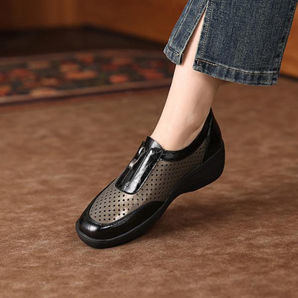 Elegant Handmade Leather Women's Shoes - Luxurious Craftsmanship(Exinyimeik896)