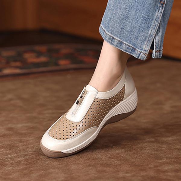 Elegant Handmade Leather Women's Shoes - Luxurious Craftsmanship(Exinyimeik896)