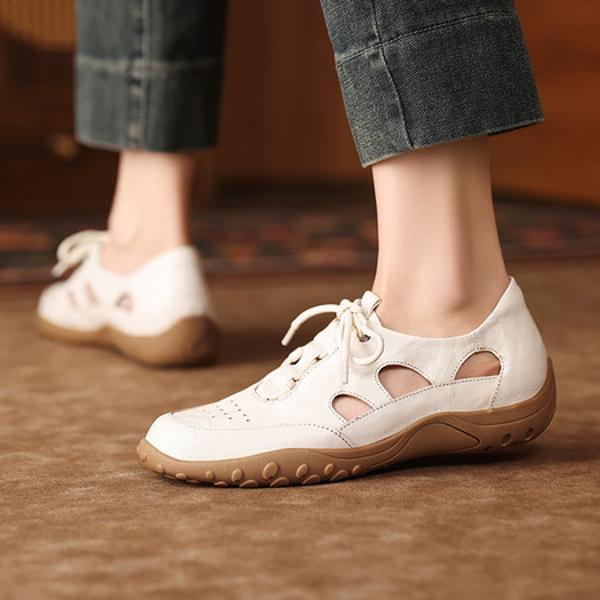 Elegant Handmade Leather Women’s Shoes - Luxurious Craftsmanship(Exinyimeik898)