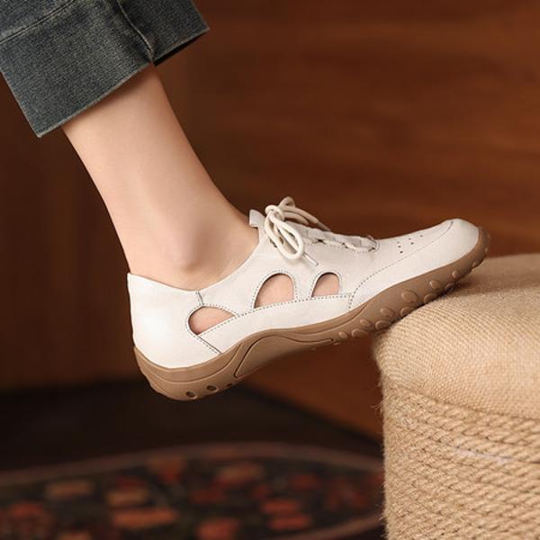 Elegant Handmade Leather Women’s Shoes - Luxurious Craftsmanship(Exinyimeik898)