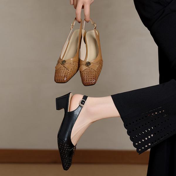 Handcrafted Genuine Leather Women's Shoes: Luxurious, Elegant Quality.(Exinyimeik902)