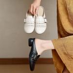 Elegant Handmade Leather Women's Shoes of Luxury Craftsmanship(Exinyimeik909)