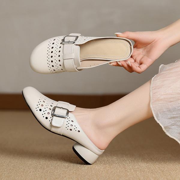 Elegant Handmade Leather Women's Shoes of Luxury Craftsmanship(Exinyimeik909)