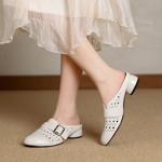 Elegant Handmade Leather Women's Shoes of Luxury Craftsmanship(Exinyimeik909)