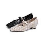 Handcrafted Leather Women's Shoes: Luxurious Elegance(Exinyimeik910)