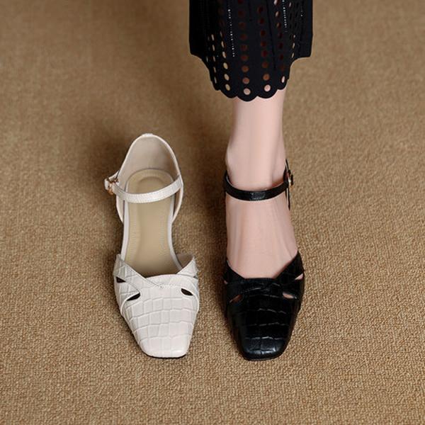 Handcrafted Luxury Leather Women's Shoes with Elegance(Exinyimeik916)