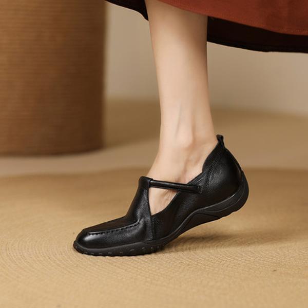 Elegant Handcrafted Genuine Leather Women's Shoes of Luxe Craftsmanship(Exinyimeik919)