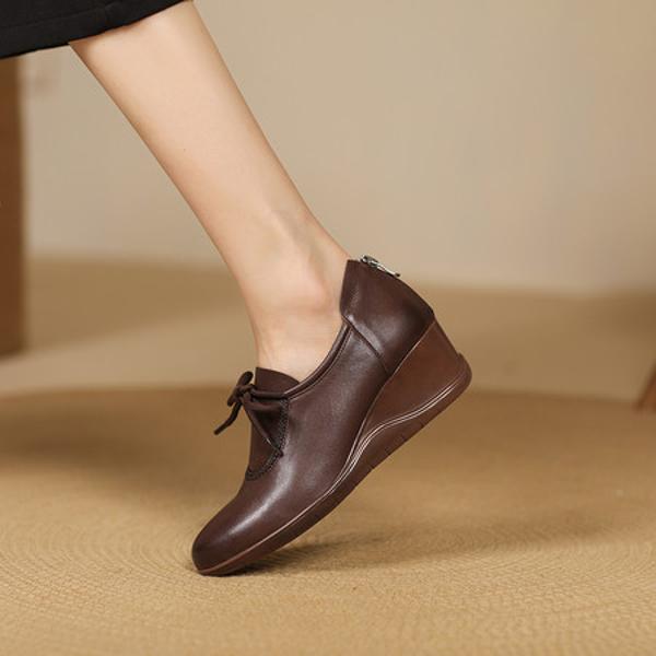 Elegant Handcrafted Genuine Leather Women's Shoes(Exinyimeik927)