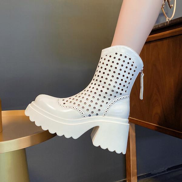 Elegant Handcrafted Genuine Leather Women's Shoes with Premium Craftsmanship(Eyunshangxx2902)