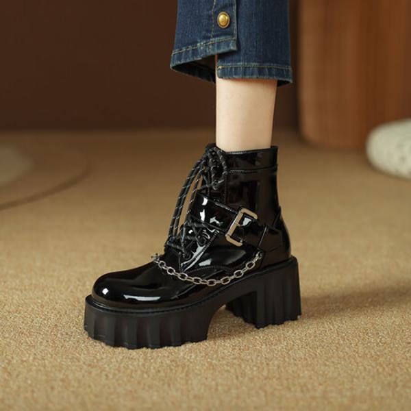 Elegantly Crafted Genuine Leather Women's Shoes: Luxury at Its Finest(EyunshangxtM2037-1)