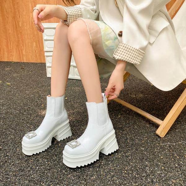 Handcrafted Genuine Leather Women's Shoes, Elegantly Luxurious(EyunshangxbM773)