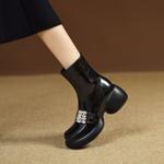 Handcrafted Luxury Leather Women's Shoes: Elegant Artistry and Quality(EyunshangxysC2969)