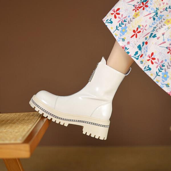 Elegant Handmade Leather Women's Shoes: Exquisite Craftsmanship & Luxury Quality(EyunshangxCA2975-1)