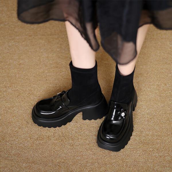 Handcrafted Luxury Genuine Leather Women's Shoes: A Blend of Elegance & Quality(EyunshangxZA2640)