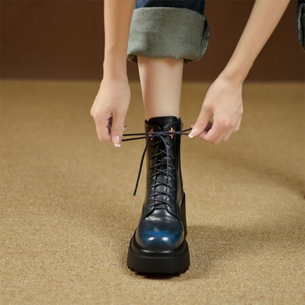 Luxury Handmade Genuine Leather women's shoes - Elegant Craftsmanship(EyunshangxCA2963)