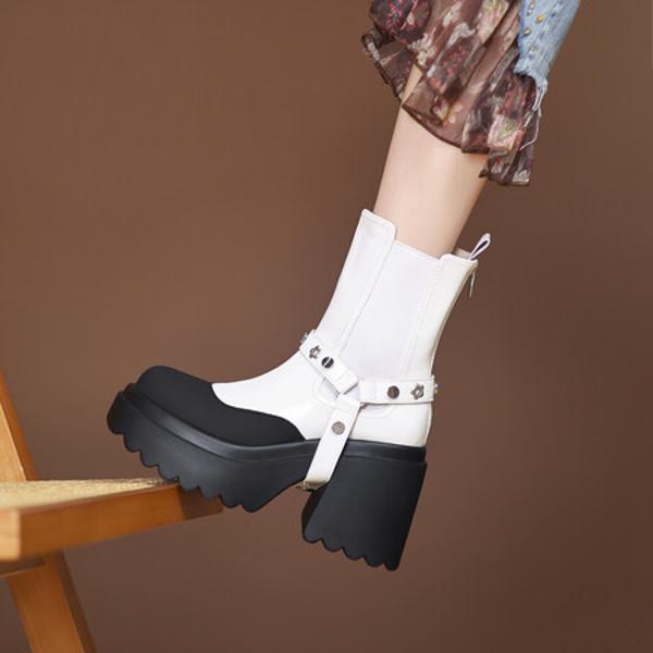 Handcrafted Luxury Leather Women's Shoes: Exquisite Craftsmanship(EyunshangxCA2991-1)