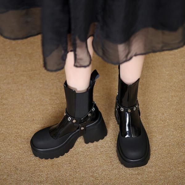 Handcrafted Luxury Leather Women's Shoes: Exquisite Craftsmanship(EyunshangxCA2991-1)