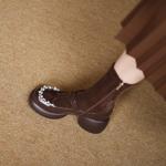 Handcrafted Luxury Leather Women’s Shoes(EyunshangxCA2301)