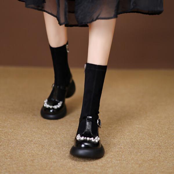 Handcrafted Luxury Leather Women’s Shoes(EyunshangxCA2301)