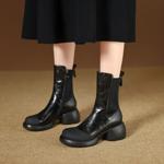 Handcrafted Genuine Leather Women's Shoes - Elegant Luxury Quality(EyunshangxYSZ2633)