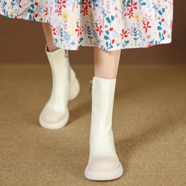 Handcrafted Genuine Leather Women's Shoes - Elegant Luxury Quality(EyunshangxYSZ2633)